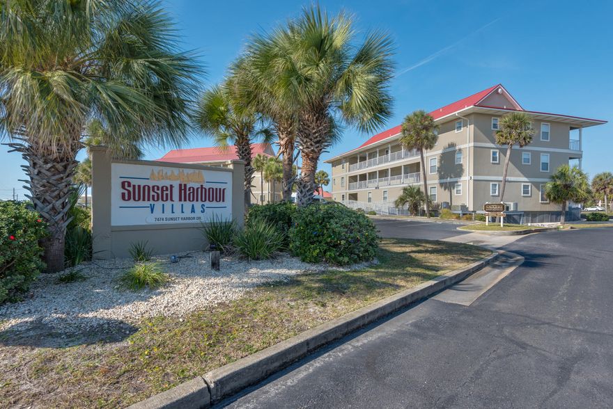 Great Buy on this Remarkable Soundside Condo in Popular Sunset Harbour Villas! This Fully Furnished Unit offers Wonderful Sound Views, New Paint, New Carpet and Excellent Rental Potential. Spacious 3 Bedroom, 2 Bath floorplan also offers Tile Flooring, Spacious Kitchen and Large Waterview Balcony. Community amenities include Pool and Clubhouse, Plus the Gulf and Bike Path are only a short walk away.