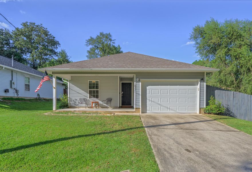 This 3 BR/2 bath ''open concept'' home.. incorporates rustic farmhouse aesthetics with modern design and sits on a double lot! The chef's kitchen features stacked ''glacier white'' cabinetry, with an elongated island at its center. Gorgeous granite throughout the home. Spacious bedrooms and closets. Single-car garage.. fully privacy-fenced backyard.. large mancave/she-shed.. smaller shed for gardening tools.