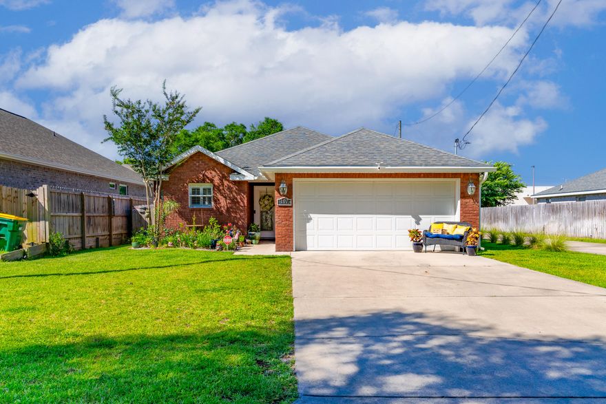 Are you looking for a move-in ready home in Fort Walton Beach? Look no further--you have to see this one! Built in 2015, this well-maintained home features a roof, HVAC system, and hot water heater all just 9 years old. Conveniently located less than 15 minutes from Eglin Air Force Base, Hurlburt Field, and the stunning Emerald Coast beaches, this home offers both comfort and convenience.The kitchen boasts beautiful granite countertops and soft-close cherry-colored cabinets, providing both elegance and functionality. The bathrooms also feature  granite countertops, adding a touch of luxury. Enjoy the practicality of a laundry closet and the comfort of tile flooring throughout the home. The master bedroom includes a spacious walk-in closet, perfect for all your storage needs.