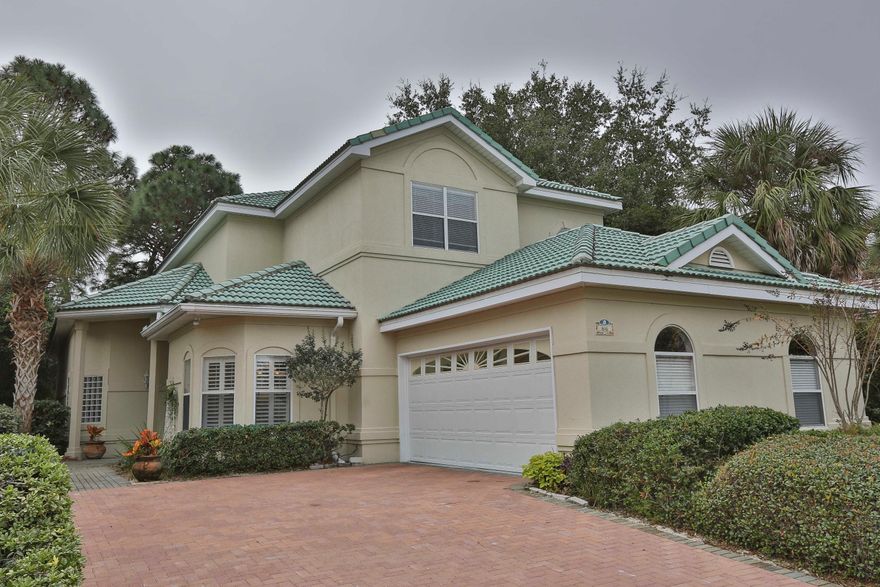 This three bedroom, two and half bath home is situated on the newly rebuilt championship golf course of the exclusive Emerald Bay gated community. A few of the many amenities include a large private community pool, newly surfaced tennis courts and spacious clubhouse. This masterpiece built McGinnis home with open spacious floor plan is designed for easy living and entertainment with a built in wet bar and enclosed sun room. The main floor master bedroom suite has three large closets, separate shower, whirlpool tub, and double vanities. This home has surround sound, ceiling fans throughout, security system, central vac, sprinkler system with well, and an extra large patio overlooking the golf course.