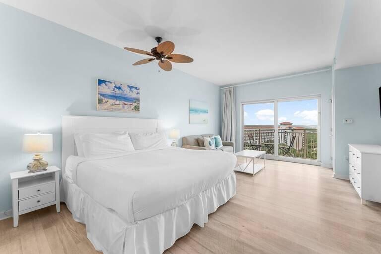 Located on the 15tH floor of the sought-after Luau I building, this spacious 469 sq. ft. studio offers a serene beachside escape with a peek of the Gulf beyond. The elegant wood-look flooring adds warmth and sophistication, creating a seamless, stylish ambiance throughout the space. Luau is a true resort oasis, boasting a heated lagoon-style pool with a tranquil waterfall, hot tub, grilling area, and a rooftop sundeck with breathtaking panoramic views stretching from the Gulf to the Bay. Stay active in the on-site fitness center or simply unwind and enjoy everything this coastal haven has to offer. Perfectly positioned on the beachside of Sandestin Golf and Beach Resort, Luau is just down from the sugar-white sand and emerald waters of the Gulf, with easy access to all of Sandestin's