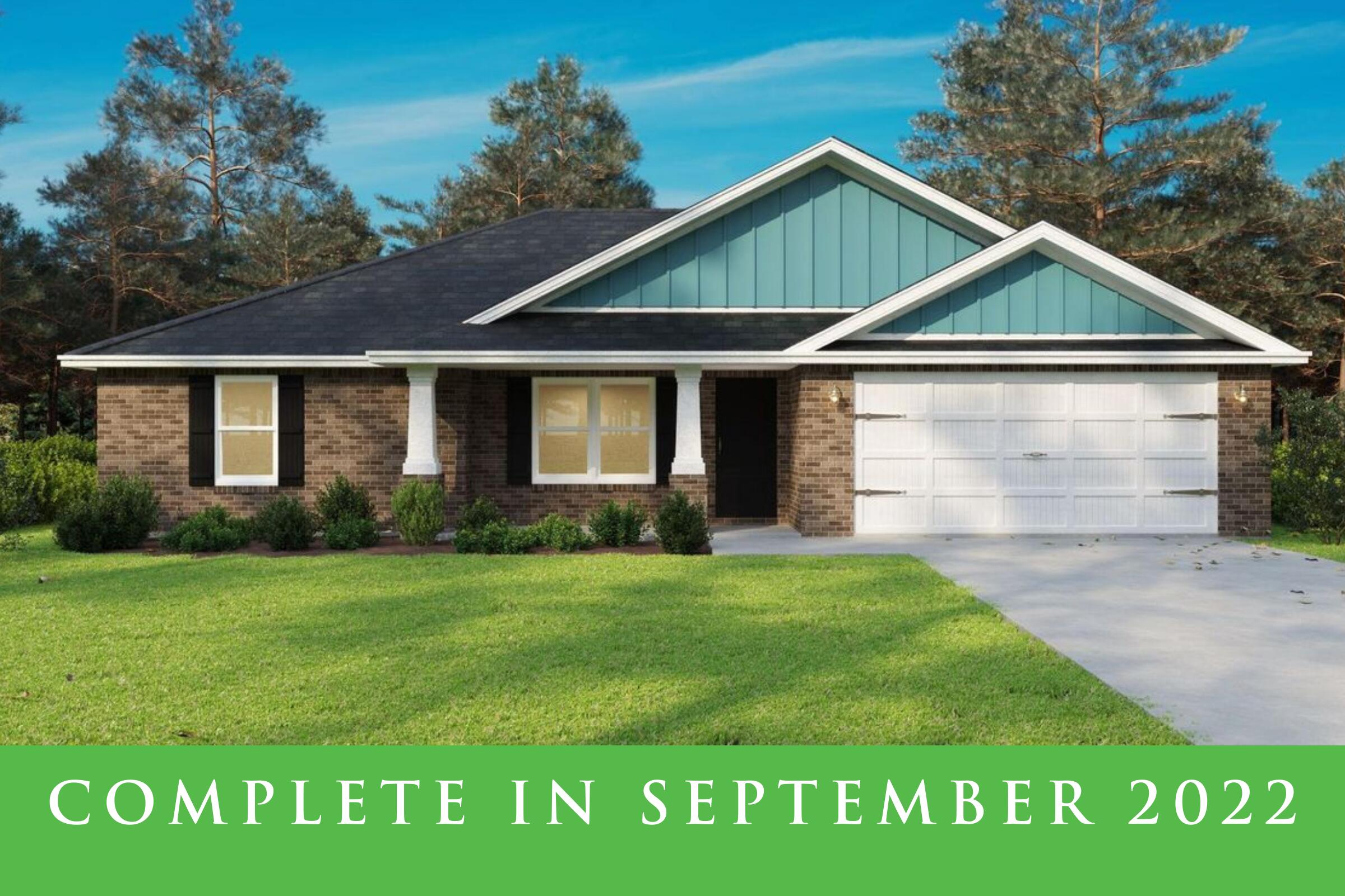 New Construction - To Be Completed in September 2022. Check out the famous Sunburst Plan! This 3 bedroom 2 bath brick home offers exactly what you are looking for. Spacious living room, dining room and kitchen area lined with Luxury Vinyl Plank Flooring. This floor plan offers a grand master suite with a trey ceiling and a luxurious master bathroom including a garden tub/shower combo with tile surround, double vanities, and a large walk-in closet. The kitchen includes solid wood cabinets with soft close doors & drawers. Granite in kitchen and bathrooms. Exterior features include a large patio & so much more! Your Search Is Over, Come Home To Quality! Note: Photos are of a Similar Home