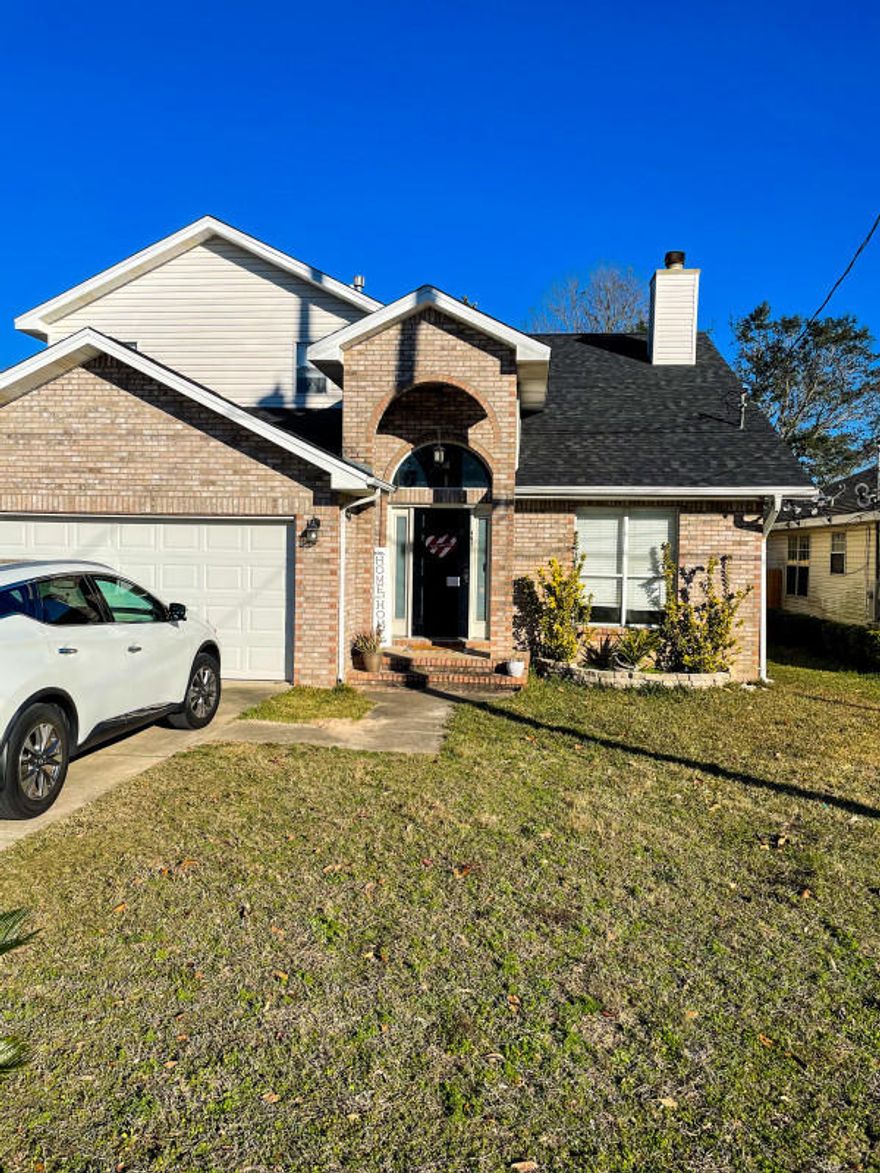 This 3 bedroom 2.5 bath is the perfect family home. 1.4 miles or less than 5 minutes to Hurlburt Field. New Roof installed 5 years ago, brand new fence, hand built patio out back with a fire pit perfect for summer nights. The master bathroom has a jacuzzi tub and his and her sinks. Bonus room downstairs can be used as an office, play room or whatever you wish as it has sliding doors to close off the room. HOA is only $60 a year, great neighborhood to live in with lots of friendly families and smiling faces. This home will not last long.