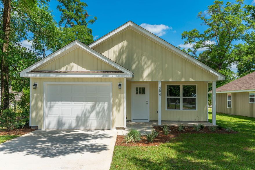 10k closing credit with acceptable offer!!! Stop the car and look no farther! This Cozy new home in South/Central Crestview is complete and looking for a family to call HOME. If you like all things new and want a local builder who takes a custom approach on finishing touches this home is the one for you. Upon entering into the home you will be greeted with Lvp flooring in the main living/wet areas, cased out windows, full kitchen appliance package, and gorgeous cabinets/counter tops throughout to name a few. Outside is sure to impress as well with gorgeous landscaping and plenty of porch space up front and out back. Last but not least you are conveniently located to all thing Crestview and our local bases.