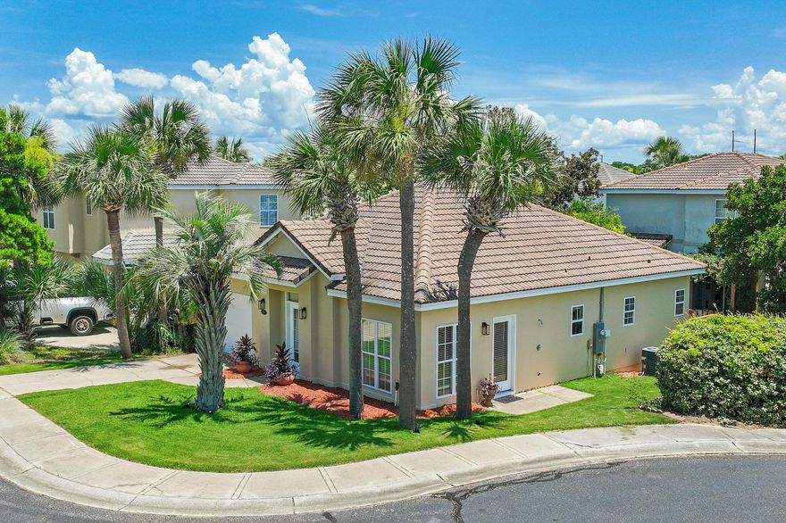 Tucked away at the end of a quiet cul-de-sac in Tuscany, one of Destin's most desirable gated communities, this beautifully maintained home offers a rare combination of privacy, convenience, and charm. Recently updated with fresh interior and exterior paint, this home showcases pride of ownership at every turn. Inside, you'll find light-filled living spaces and a thoughtfully designed floor plan perfect for both everyday living and entertaining. The screened back porch opens to a pavered patio surrounded by lush, manicured landscaping--creating a peaceful outdoor retreat. An attached garage provides added storage and convenience.This home is just a short distance from the  community pool and minutes from Destin's world-famous beaches, shopping, and dining. Whether you're looking for a full-time residence, second home, or investment property, 113 Mantero Way is a must-see coastal retreat offering beauty, function, and an unbeatable location.
