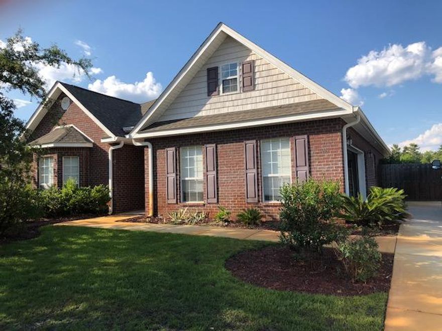 Just like new... gently lived in. Great amenities! Up graded hard wood flooring, 3/4 inch maple in the family room. Fenced in back yard over looking a pond. Owner in process of having interior walls freshly painted...must see. Hurricane window coverings are still in original containers in the garage. Termite bond is transferrable with a $95 fee. Owner is having the outside professionally power washed on July 11.