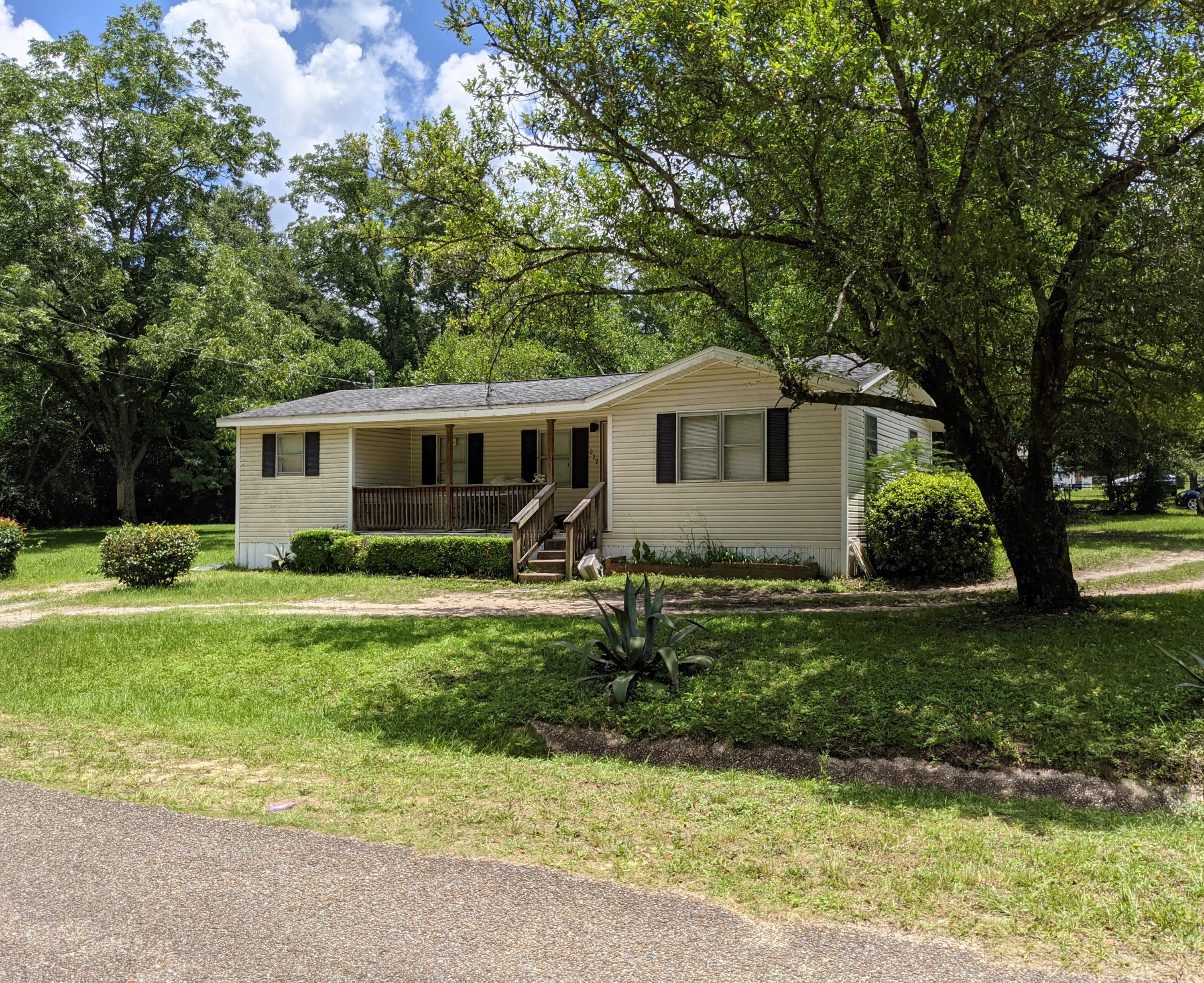 House is in great condition and has been remodeled with new roof and new water heater! Newer stove and refrigerator. New addition to home approx. 100sq ft with washer/dryer hookups! Home sits on .17 acre with an additional .17 acre parcel directly behind totaling just over 1/3rd of an acre! This property is in the center of DeFuniak Springs which was voted ''Best Small Town'' in Florida in 2019 by MSN's Insider Online! Home is close to all restaurants, shopping and recreational activities which makes it perfect for 1st time homeowners, empty nesters looking to downsize and investors alike! Don't miss out on this opportunity!!