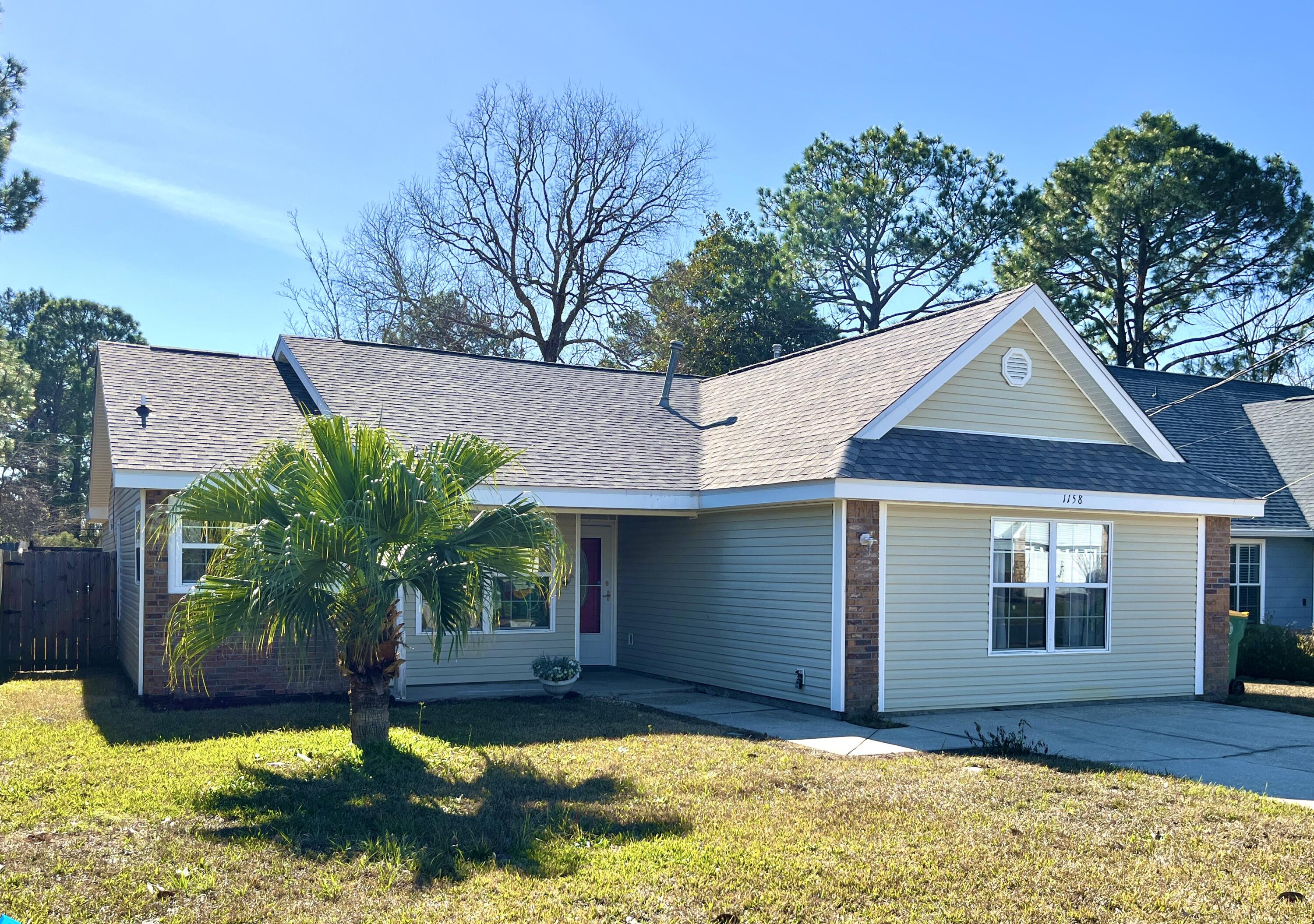 Welcome to the perfect blend of convenience, comfort, and charm! Ideally located in Fort Walton Beach, this home puts you just minutes away from stunning beaches and both military bases--talk about the ultimate location! This home offers peace of mind with a 2022 roof and a water heater less than a year old means you can move in worry-free. With a spacious floor plan, the kitchen and dining area flow seamlessly into the inviting living space--perfect for entertaining or cozy nights in. The enclosed garage adds extra square footage for a flex space--whether you need a home office, playroom, or family lounge, the choice is yours. The primary suite features a double vanity and a split floor plan ensures privacy for everyone in the household. Step into your privately fenced backyard, complete with a storage shed for tools and toys.

This 3-bedroom, 2-bath gem is priced to sell and won't last long. Don't miss your chance to call it homeschedule your showing today before it's gone! 