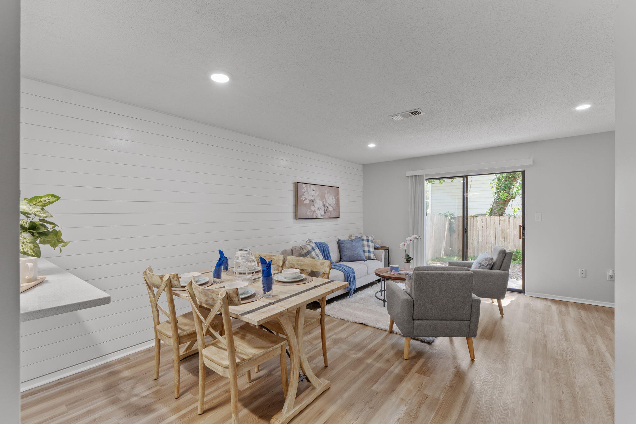Welcome to this beautifully updated 2 bedroom, 1.5 bath townhome ideally located in the heart of Fort Walton Beach. This home features stylish new flooring and fresh paint throughout. The kitchen boasts sleek stainless steel appliances and quartz countertops with a a panty with built ins. All major systems are good to go- Roof(2021), Water Heater(2021) and HVAC(2015). Convenience, and value just minutes from shopping, dining, and the beach!