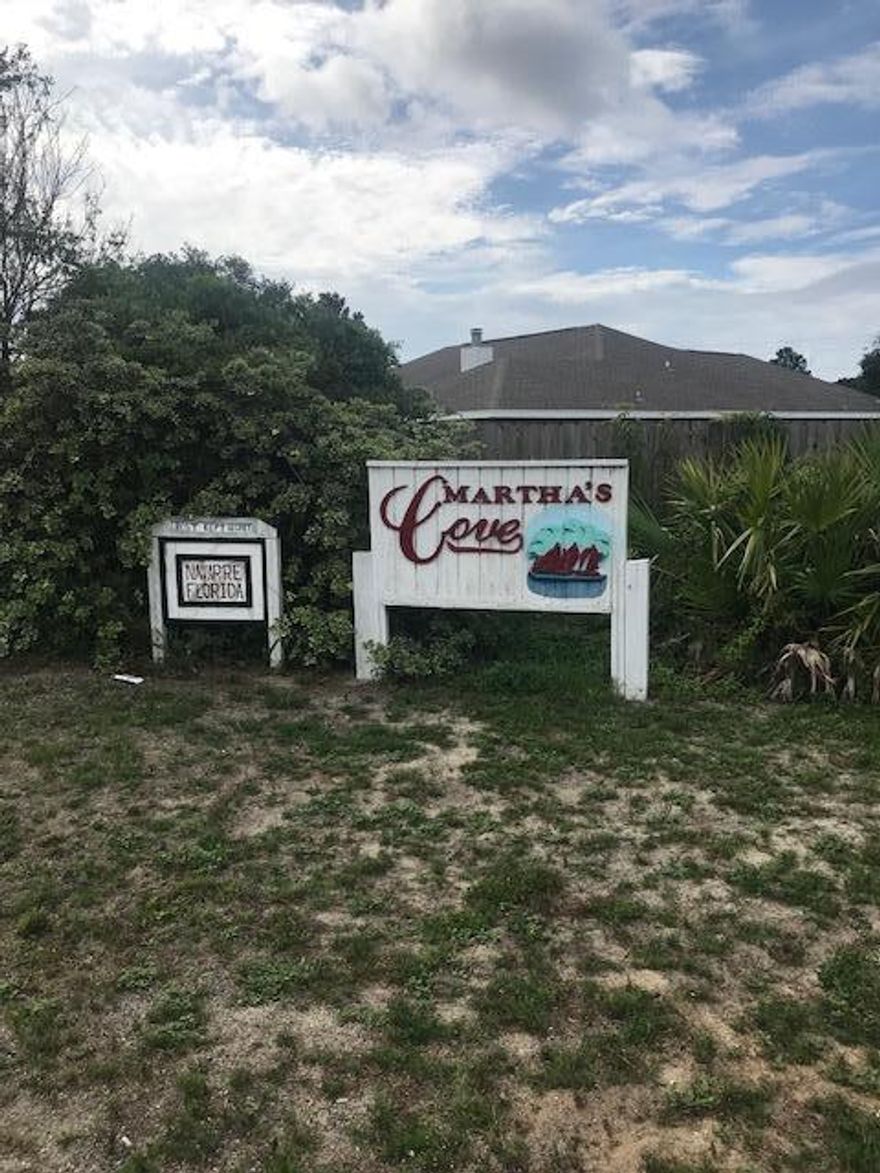 Located close to shopping, schools and beaches. Martha's Cove is the ideal location. Its 24 miles from Destin, 23 Miles from Pensacola with quick access to I-10.