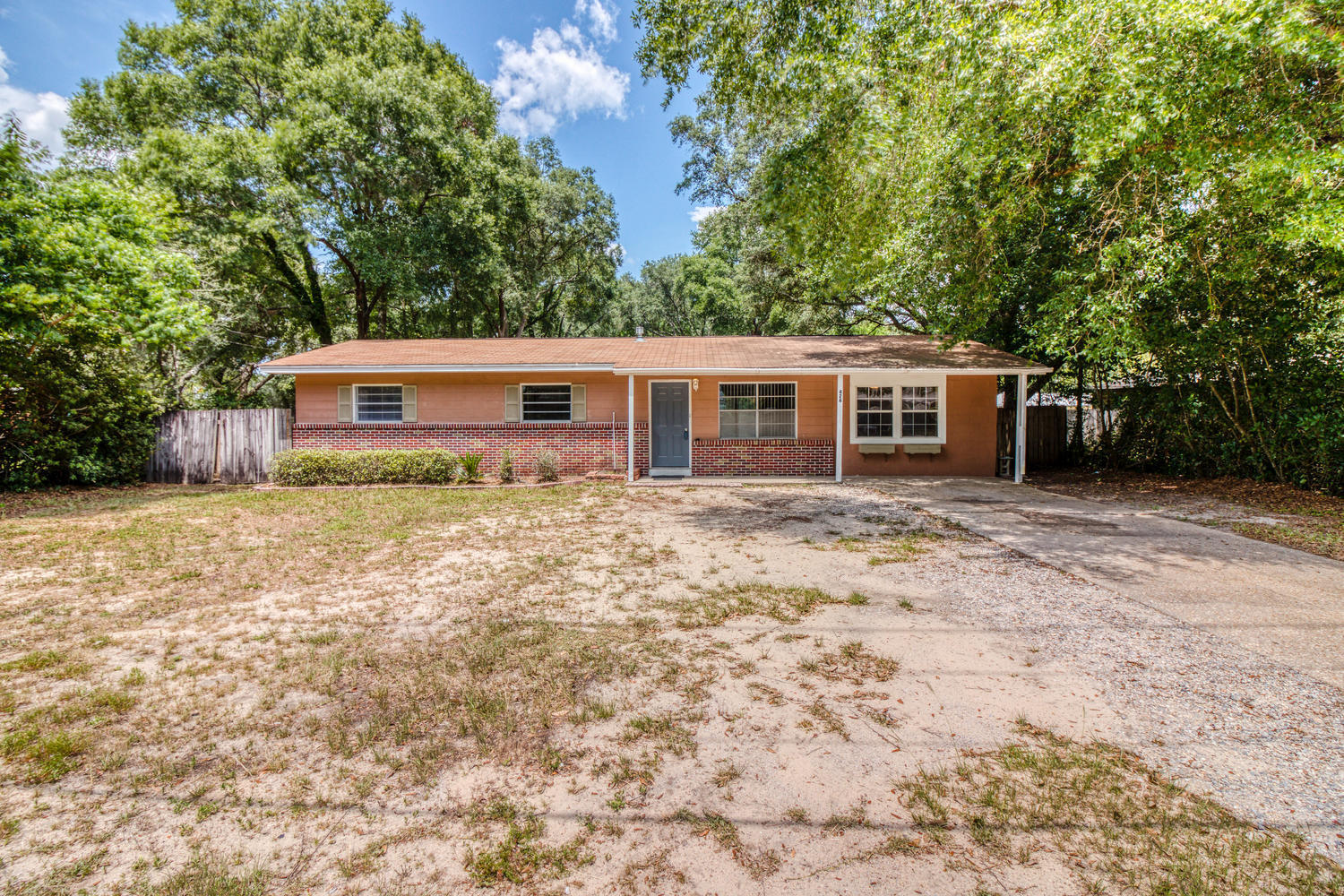 Location, location, location. . .this adorable home is located just minutes from Eglin and has easy access to Hurlburt and Duke Field. This all brick 3 bedroom and 2 bath home offers a kitchen that has been beautifully remodeled including soft-close drawers and cabinets, and glass tile backsplash. Gorgeous vinyl plank flooring throughout the 2 Living Areas and kitchen with carpet in the bedrooms. Brand new HVAC! The backyard is perfect for kids and pets to run in play with all the shade! This is a must see home! Book your showing before it is gone.