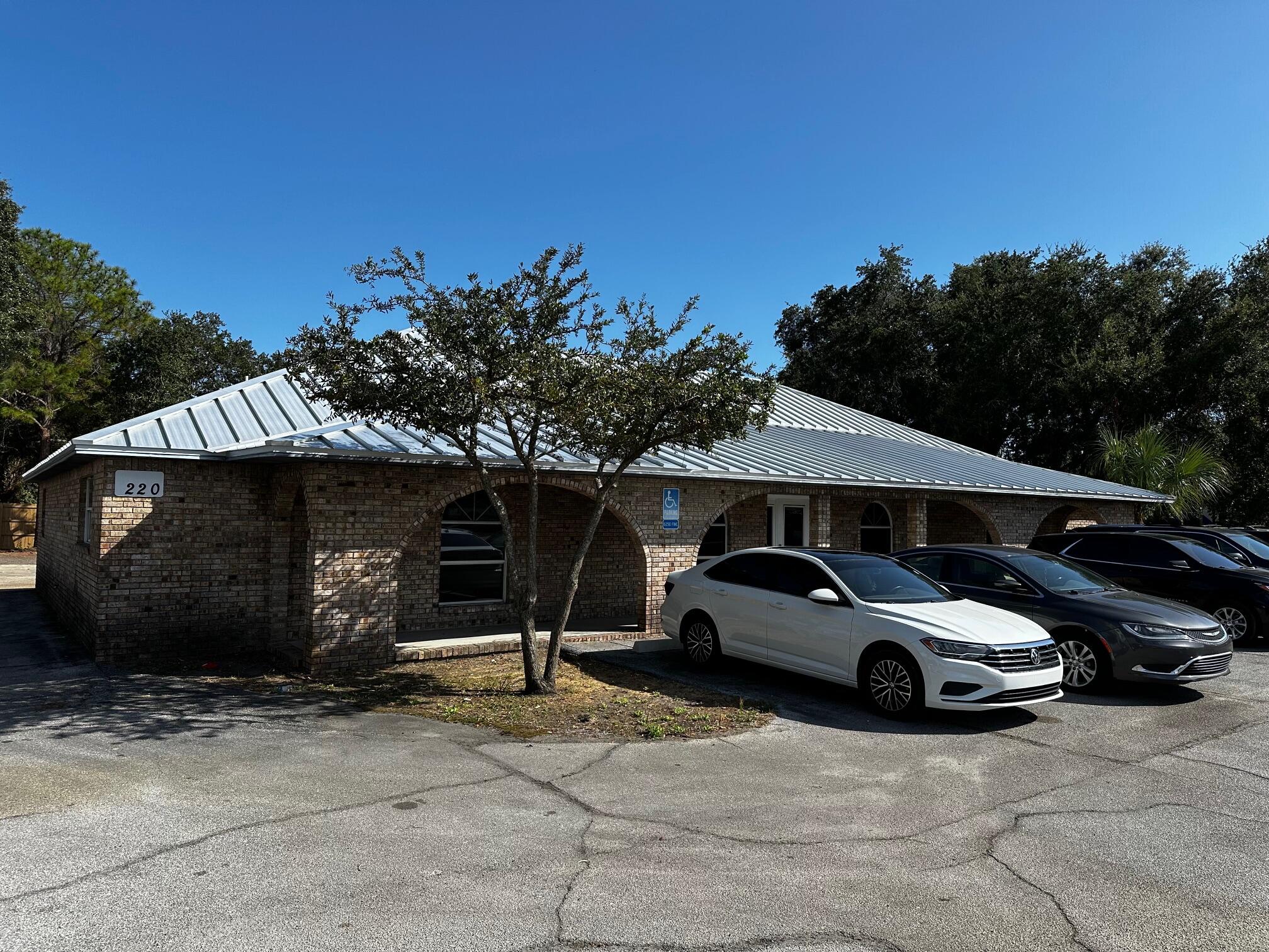Entered for comp purposes, property sold off market. Fantastic office building in the center of Destin. With an expansive reception and waiting area, the 3121sf interior has several office areas, 8 rooms, 4 bathrooms and a break room. Being centrally located, the building is convenient to all of the residents of Destin. Two-car garage in the rear.