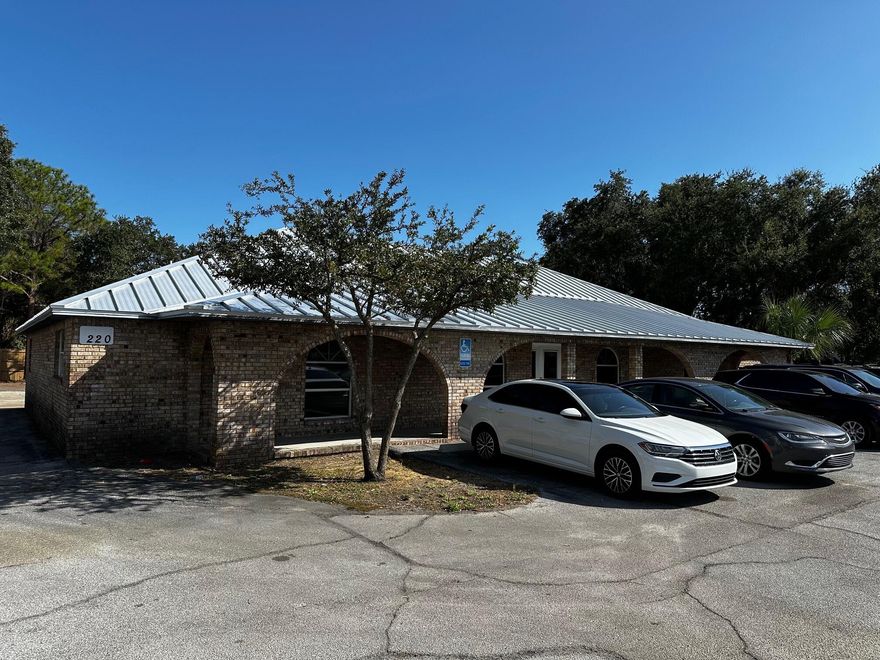 Entered for comp purposes, property sold off market. Fantastic office building in the center of Destin.  With an expansive reception and waiting area, the 3121sf interior has several office areas, 8 rooms, 4 bathrooms and a break room. Being centrally located, the building is convenient to all of the residents of Destin. Two-car garage in the rear.