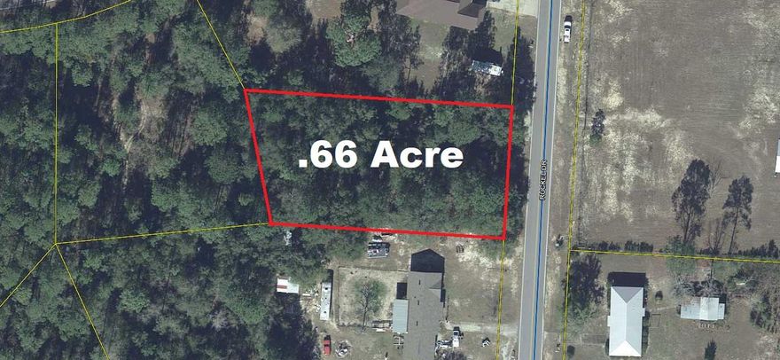 Great location for this .66 ac lot on paved road and within 1 mi. to Juniper Lake Park and public boat launch. This is a fairly lightly wooded lot with a gentle slope as the property goes back from road. Build your dream home or have a manufactured home set up on property. There is power on the street, public water is available (will need tap fee paid). Septic would be required.