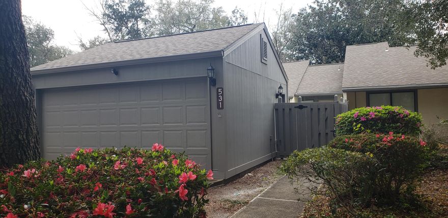 A rare find in Bluewater Bay. The epitome of worry free living awaits. A brand new Trane HVAC keeps the interior cool on hot summer days and the private courtyard is a great place to unwind on breezy evenings. Easy to clean tile floors throughout compliment this relaxing floor plan. All the bells and whistles to include granite and stainless, abundant cabinets, walk in closets in both bedrooms, and a 2 car garage; all just a short walk to the Marina, Schooner's, Slick Mick's, Golf, Swimming and Tennis.