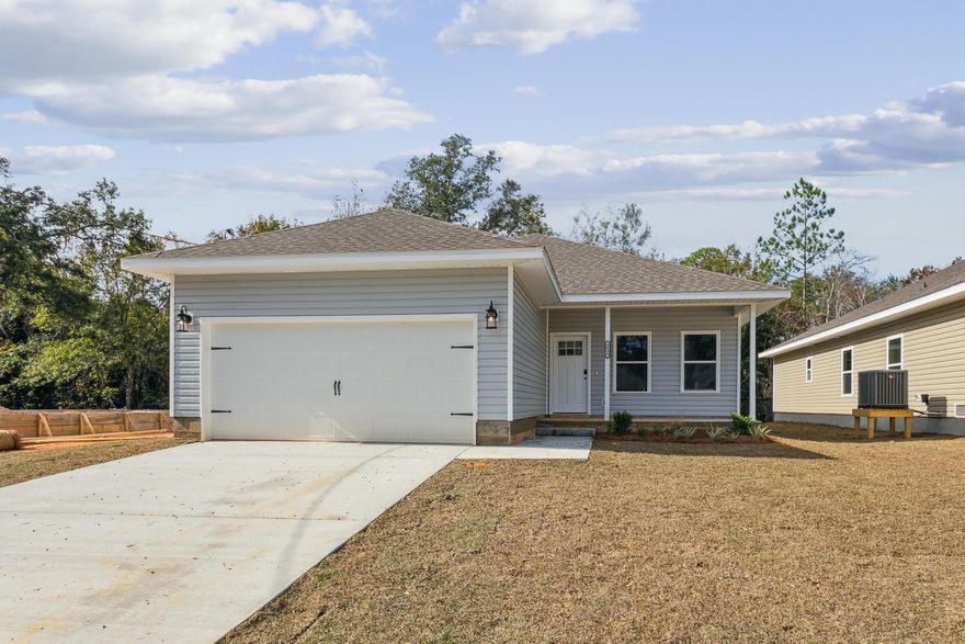 Welcome to your dream home! This 4 bedroom and 2 bathroom craftsman home offers ample space for comfortable living. The home has an open concept layout with LVP flooring in common areas and carpet in bedrooms. Granite countertops in the kitchen and bathrooms. Sliding glass doors lead out to a covered back patio and the yard will be sodded. Completed and ready to move in!! 10K in closing cost assistance!!!