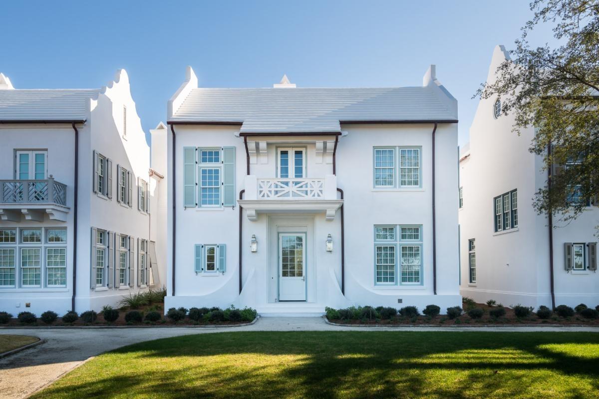 Architect T.S. Adams perfectly balances elegance and gracious living in the design of 83 Whalebone Alley. This freestanding Alys Beach home benefits from a generous site overlooking Turtle Bale Pedestrian Path. A dramatic entry foyer leads to an open kitchen, dining and living room featuring Bi-Fold doors that open to an outdoor living area with fireplace and a large courtyard centered by an inviting pool. A separate loggia with summer kitchen and powder room is adjacent to the courtyard extending the living to the privatized outdoor space. A private first floor master bedroom and two car garage complete the first floor. The second floor offers a secondary master bedroom along with two additional guest bedrooms with private bathrooms.