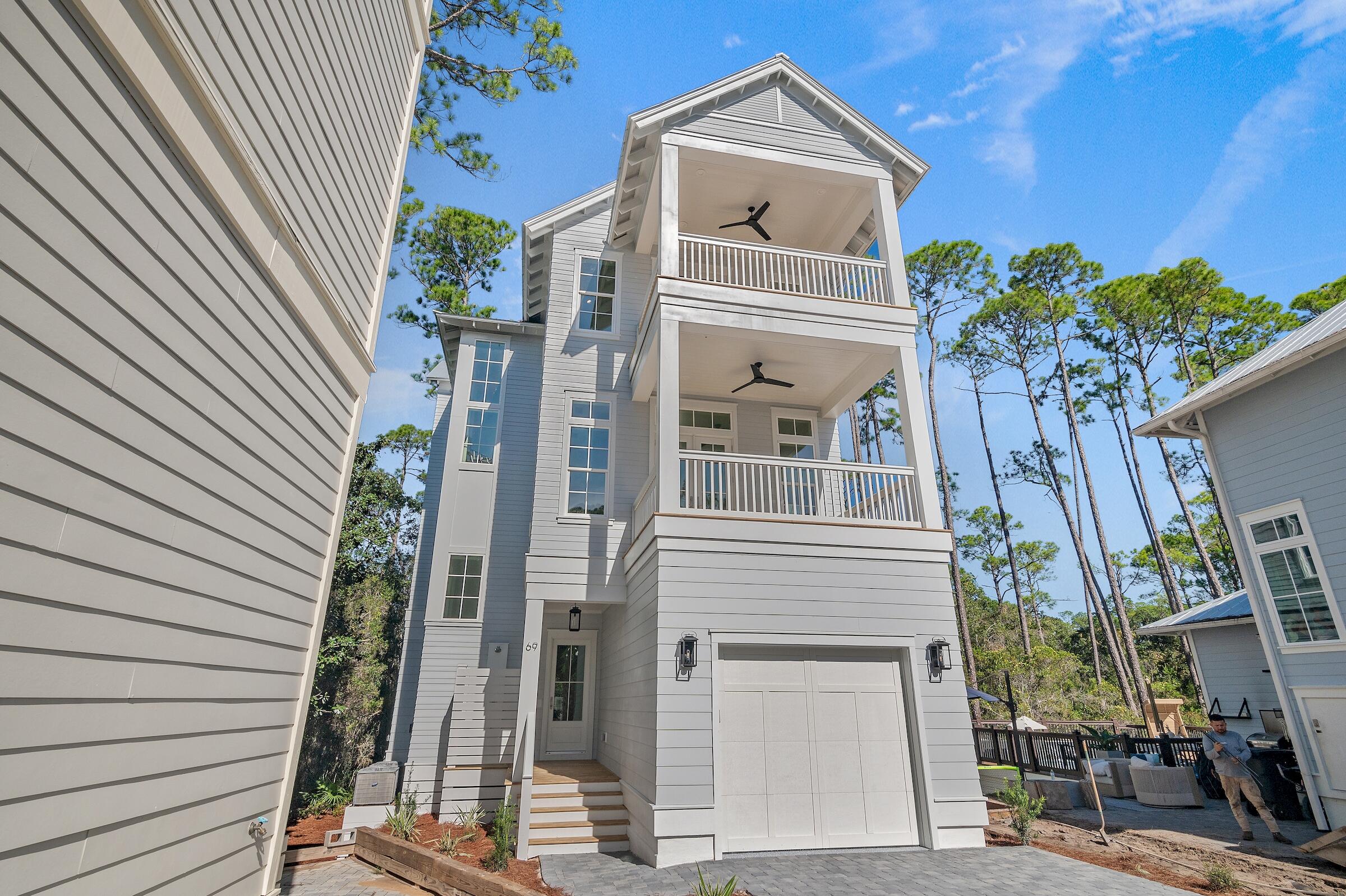 Construction Just Completed!!Start 2025 in this brand new construction home. Nestled between the idyllic neighborhoods of Rosemary Beach and Seacrest in the gated community of Treetop Village. Boasting stainless steel appliances, luxury vinyl plank flooring and custom cabinetry this is the perfect coastal retreat for your family for years to come. Treetop offers the unique ability to exit straight onto Hwy. 98 or exit to the South into Seacrest and onto Hwy. 30A. The Seacrest Tram conveniently offers service to the the sugar sand beaches and community pool. With two master suites, a spacious bunk room, and fabulous outdoor entertaining spaces. A spacious deck overlooks the natural preserve. This will be the perfect spot to create memories with family and friends for years to come