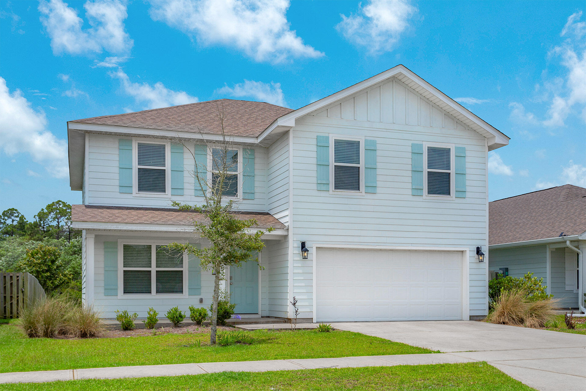 VA assumable mortgage available for qualified buyers!!! Welcome to Mill Cottages in Hammock Bay! This two-story Galen plan home, built in 2021, offers 4 bedrooms, 2.5 baths, a two-car garage, and a versatile bonus room on the main level. Standard features include stainless steel appliances, shaker-style cabinetry, vinyl flooring in common areas, plush bedroom carpeting, laminate countertops, and modern plumbing and lighting fixtures. The spacious master suite includes a walk-in closet, soaking tub, shower, and double vanity sinks. French doors lead to a covered patio overlooking the private backyard with preserve views. Hammock Bay amenities include three pools, bike trails, playgrounds, pickleball courts, a disc golf course, and the General Store. Enjoy community events on the Green, farmers' markets, holiday celebrations, and more!