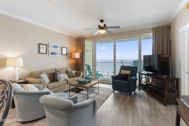 Western oriented 2BR/2BA ON THE 5TH FLOOR. PERFECT ELEVATION - NOT TOO HIGH AND NOT TOO LOW! This one-of-a-kind and rarely available property conjures up images of sun-splashed days of swimming, biking, and relaxing. The 1152sqft 2Bed/2Bath floorplan is super-efficient and lives like a beach house but comes with all the benefits of owning a condo. New Luxury vinyl plans flooring throughout and conveys fully furnished with window treatments and artwork. Boardwalk 509 invites you to lie back, relax, and enjoy panoramic views of the pool, beach, and ocean.