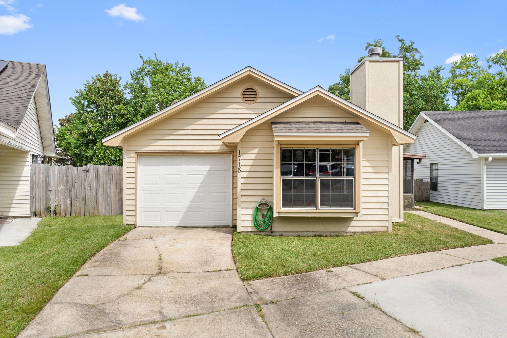 Move-in ready! Conveniently located to Eglin AFB, Hurlburt Field, beaches, schools and shopping, you're not going to want to miss this one perfect for a primary home or investment property. Have peace of mind with a brand new August 2024 roof, 2023 HVAC system (under a 5 year transferable warranty), a 2018 water heater, and a preventative transferable termite bond for protection. New wood look tile flooring extends throughout this home featuring 2 bedrooms, 2 bathrooms, a 1 car garage, and a large 9.5x22 interior bonus room (not counted in the square footage) off of the master bedroom. Pull into the expanded driveway and enter inside to find a vaulted ceiling over the living room featuring a wood burning fireplace. There is a dining area which leads to the kitchen featuring granite