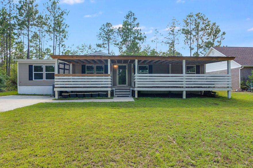 Just minutes from the sugar-white sands of 30A and some of Santa Rosa Beach's favorite local dining spots, this beautifully maintained four bedroom, two bath home offers an exceptional blend of privacy, comfort, and coastal adventure. Tucked into a quiet neighborhood with a secluded feel, the property boasts 75 feet of frontage on Dauphin Canal--perfect for launching a paddle board or kayak right from your backyard. North Eden Park is just down the street, providing easy access to the open waters of Choctawhatchee Bay.Built in 2022, the home features a bright, open-concept layout with durable LVP flooring throughout. The spacious kitchen flows effortlessly into the living and dining areas, creating an inviting space for everyday living or entertaining. The primary suite includes an ensuite bath with a generous walk-in closet, and the home has been thoughtfully cared for since day one. Whether you're seeking a full-time residence, a low-maintenance second home, or an investment opportunity, this property delivers a lifestyle centered on relaxation and outdoor enjoyment. Enjoy morning coffee on the front porch, sunset paddles along the canal, and close proximity to beaches, boat ramps, scenic trails, Publix, Grand Boulevard, and beloved local favorites like The Bay, Shunk Gulley, and Stinky's Fish Camp. A true hidden gem in one of Santa Rosa Beach's most accessible yet quietly tucked-away locations, this coastal retreat is ready for its next chapter.                                                                                       

Furnishings and the RV currently on site are negotiable, offering a convenient opportunity for a simplified or turnkey move-in. 
Information contained within this listing such as lot dimensions, is deemed to be accurate but is not guaranteed. Buyer to verify.