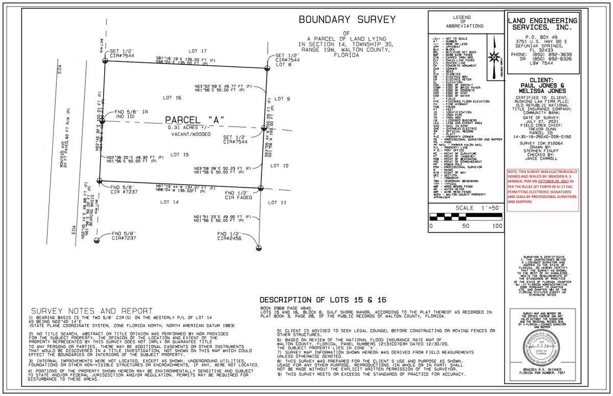 GULF SHORE MANOR - Land
