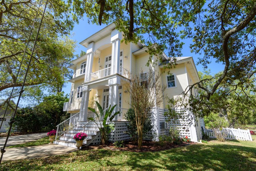 **PROPERTY HAS ACCEPTED CONTRACT WITH CONTINGENCIES AND CAN BE SHOWN AND RECEIVE ACCEPTABLE BACKUP OFFERS** Located on a cul-de-sac just steps from the Santa Rosa Sound with 135 feet of deep water canal frontage, this home is the epitome for Florida living! You'll enjoy the 26 foot, 10,000 pound boat lift with boathouse, jet ski lift, 50 amp to dock and room for 2 additional large boats. This backyard oasis features an outdoor kitchen with built-in grill with mini fridge and microwave, large bar area perfect for entertaining with covered (33x22) and open lanai, outdoor shower, firepit and sizable back yard. The 2 car garage has a large additional workshop space and covered storage area (17x13). Also located on the bottom floor is a brand new addition.