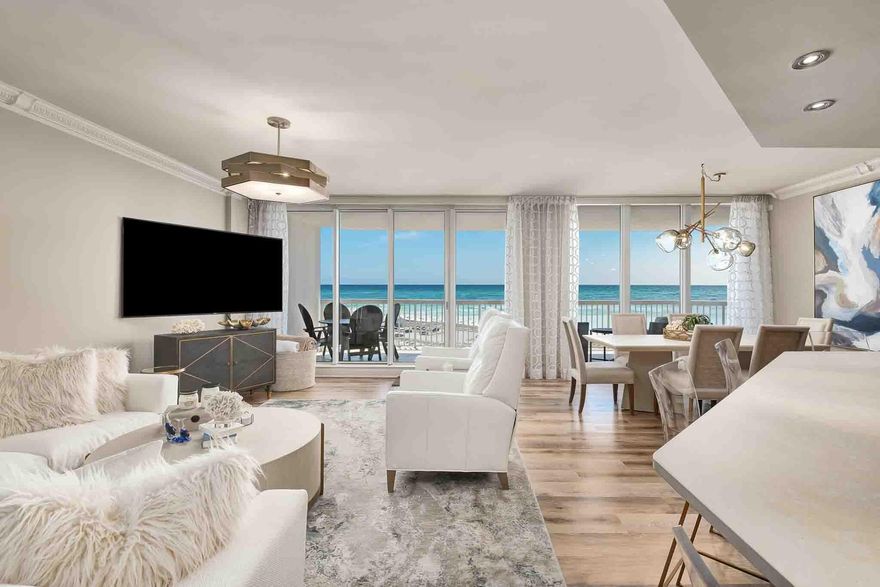 Prepare to be captivated by the breathtaking Gulf views offered by this prestigious property. This stunning three-bedroom, two-bathroom condominium unit at St. Barth in Silver Shells boasts a complete renovation in 2022. Strictly adhering to community regulations, short-term rentals are prohibited within this exclusive complex. Long-term renters must commit to a minimum lease term of six months. Your peace of mind is guaranteed by round-the-clock security personnel monitoring the premises via a guard-attended gate. The extensive list of amenities bestowed upon St. Barth residents is truly remarkable. Engage in an active lifestyle with access to basketball, pickleball, and tennis courts for those who enjoy a friendly match. An indoor pool provides year-round enjoyment,