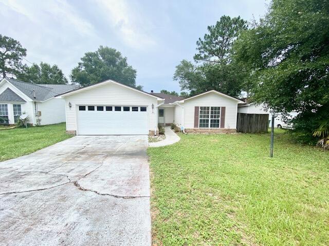 WOW! Least expensive 4/2/2 in Crestview on the MLS as of 7/21/21. Fabulous home in the heart of Crestview by the hospital, shopping & dining. Large living area w/ parquet flooring, raised ceilings & wood burning fireplace. Eat in kitchen has all appliances in place & a pantry. Home also features an inside utility room, split bedroom plan for extra privacy & security system. Nice master suite w/ double vanity sinks & walk in closet. Screened patio & an open patio off back of home for relaxing/entertaining surrounded by a privacy fenced backyard. Home is located on a cul-de-sac for little traffic. Property being sold as-is. Welcome home!