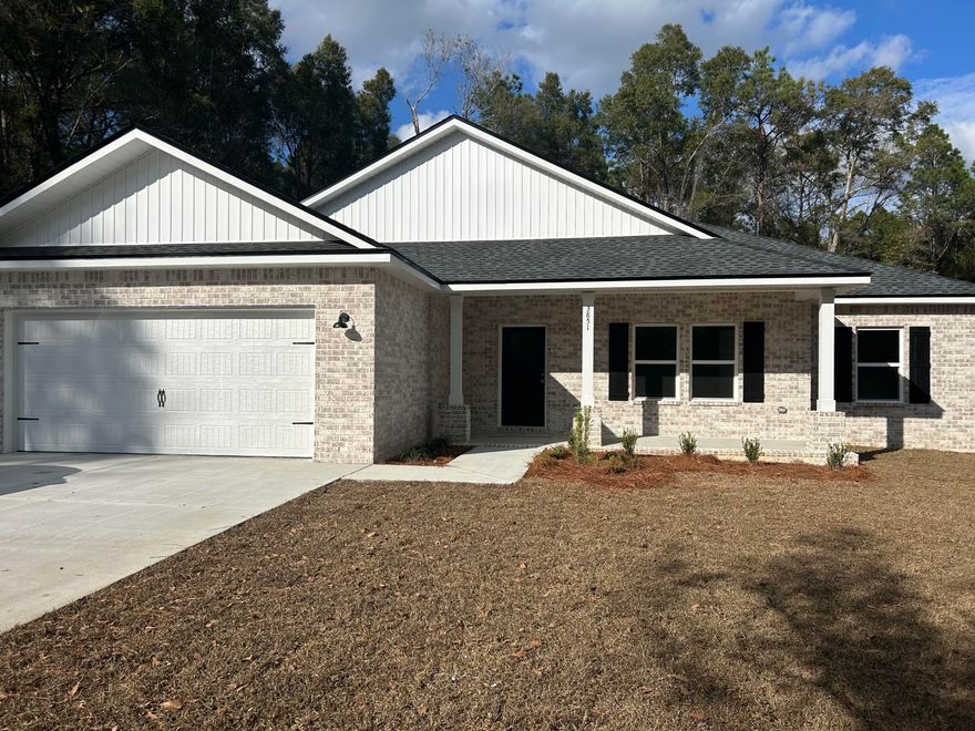SPACIOUS FUNCTIONAL FLOW in this 'Sierra floor plan, NO HOA and all brick construction.  Covered front & rear porches, finished garage, mud room has area for lockers, freezer, etc. + laundry room.  The open gathering space overlooks kitchen, work island w/bar seating, cozy dining nook, quartz countertops and pantry. Luxury vinyl plank flooring in common areas, carpet in bedrooms.  Seller will contribute up to $10,000 towards buyers closing costs and/or prepaids and/or rate buydown.  Photos of similar completed home, elevation, interior/exterior colors will vary.  Call for more details.