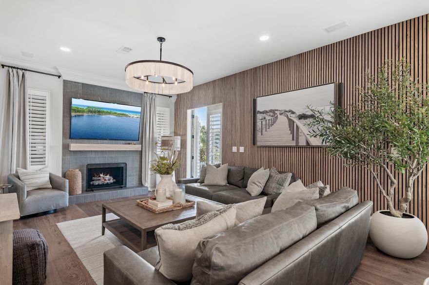 WOW!!! This property is a showcase with its luxury appeal and impeccable condition. It was totally renovated to the studs in 2024 with walls, floors and new layout upstairs and downstairs. EVERYTHING is brand new!  Upscaled furnishings by designer. Gourmet kitchen with top-of-the-line appliances including an oversized fridge, custom cabinetry, and breathtaking Taj Mahal quartzite countertops. Quality small appliances (Wolf) plus all brand-new housewares - fully stocked. High-end renovated bathrooms - top notch showers, self-standing tub and all smart toilets. This home is distinguished by its sophisticated designer touches and meticulous attention to detail. Upgraded fixtures, solid wood doors, wide plank engineered hardwood flooring throughout, and energy-efficient design with three separate climate control zones. In the backyard you are welcomed by a larger private pool and hot tub in addition to a firepit overlooking the lake. The property has wraparound balconies and front and back porches to enjoy the serenity. It is a 4 bed /4 ba two-story home, with one bedroom conveniently located on the first floor. It has hardly been lived in and easy to show. Destin Pointe is a Private, gated community with 24-hour security. The resort has two lakes, three pools, including a brand new Gulf-front infinity pool, hot tub, tennis/ pickle ball courts, tram service in season, and deeded beach access to 3000 feet of beach front, adjacent to an environmental preserve with easy access to the beach, Destin Harbor and Destin's East Jetties. There is an On-site guest services / concierge office. Kayak and paddle-board rentals are available onsite. Seasonal tram/shuttle service within the community to/from the beach. 