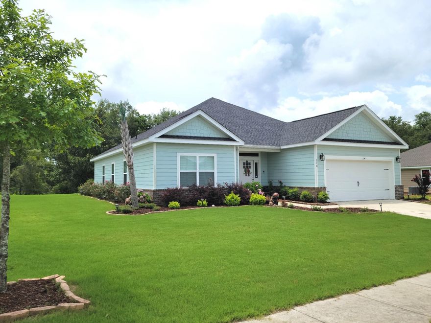 This well maintained home offers a floor plan that utilizes great looking details & has an open feeling. The entry gives a great first impression with lots of natural light. Seamless flow through galley style kitchen. Family room has exaggerated trey ceiling & double crown molding. Back door provides access to outdoor living on the large covered screened patio overlooking a quiet natural setting. Large Master BR will be your favorite retreat with crown molding and tray ceiling. Master bath features double vanity, walk in tile shower with separate tub and his/her closets. Other upgraded features include granite countertops, LVP flooring throughout, ceiling fans in all bedrooms, SS appliances, plantation blinds, Ring security system/doorbell, other security cameras and much more!