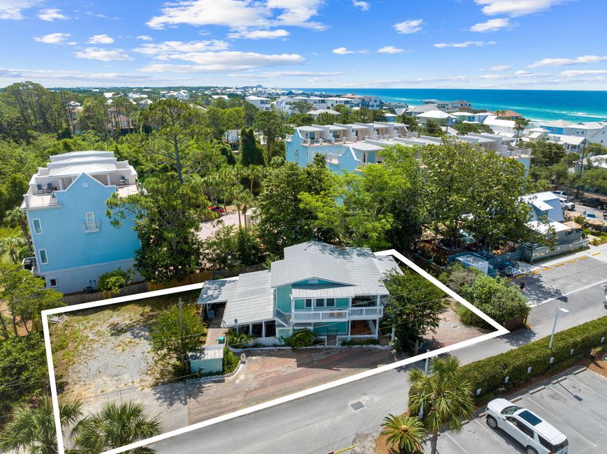Nestled in the vibrant heart of beachside living, 44 Leisure Lane is a treasure trove of potential waiting to be uncovered. Spanning an oversized 145 x 45-foot lot, this property promises endless possibilities for visionary investors and developers alike.

Located directly behind the beloved Papa Surf Burger Bar, the property is a mere block away from the iconic 30A, leading you straight to the shimmering sands and gentle waves. Public beach access is just steps away, making beach outings a breeze.

The existing two-story beach house is a cozy yet spacious retreat. With three bedrooms and two bathrooms, it offers ample space for family and guests. The screened-in porch provides a serene spot to enjoy morning coffee, while the covered outdoor living space is perfect for al fresco dining and entertaining. The second floor boasts an oversized balcony, a perfect perch for soaking in the coastal breeze and sunset views. The generous lot size also offers room for potential expansions or new constructions, tailored to your vision.

Currently occupied by a long-term tenant, this property also presents an immediate income opportunity. Whether you choose to continue leasing or transform the space, the possibilities are as vast as the ocean horizon. Seize this rare opportunity to create something spectacular in a prime beachside location. 44 Leisure Lane is more than a propertyit's a canvas for your coastal dreams.
