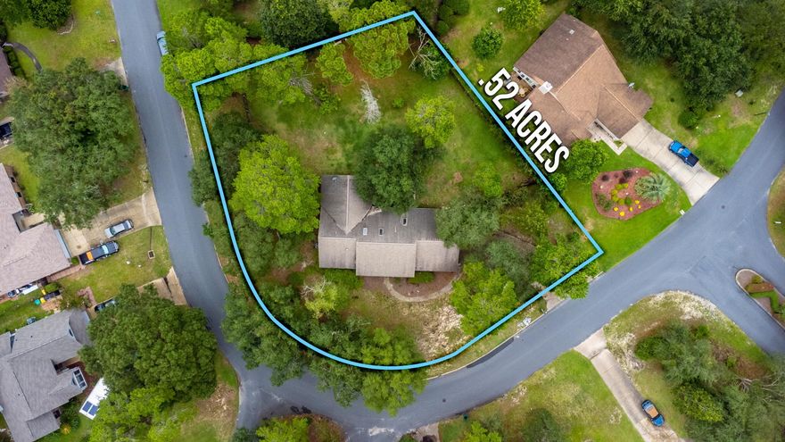 All brick beauty in Bluewater Bay! As you walk in, the foyer, living room, and dining room all have easily maintained tiled floors. The living room features a wood burning fireplace, ceiling fan, skylights, and sliding glass door to the patio/ porch area. The light and bright kitchen, has a ceiling fan, skylights, tiled floors, granite countertops, an abundance of cabinets, Bosh gas stove, Bosh dishwasher, and a Bosh fridge. There is an eat in area in the kitchen with full size cabinets for storage. The three extra bedrooms have ceiling fans & wood floors. The master bedroom is tiled, has a ceiling fan, and a HUGE closet. Large fenced yard, 2 car garage, and more. Roof 2007, Hot water heater 2012, AC 2020.