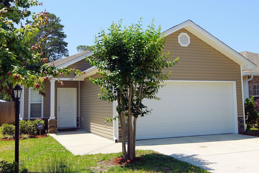 Fantastic one story home in the heart of Niceville! Conveniently located to Eglin AFB, EOD School, Duke Field, top rated schools, and a short drive to the beautiful beaches of Destin. Main living areas, kitchen, and dining room flooring was upgraded in June 2016 using COREtec Plus luxury vinyl plank with cork underlayment for a quieter, more cushioned floor that's naturally more resistant to odor causing mold and mildew; and is 100% waterproof. Flooring in bedrooms were also upgraded to Stainmaster carpet with built in Scotchguard protection and advanced animal pad in June 2016.New interior paint. Granite countertops; stainless appliances; above cabinet lighting; 2'' blinds on all windows; sprinkler system. Open concept living room and eat in kitchen. Schedule your showing today.