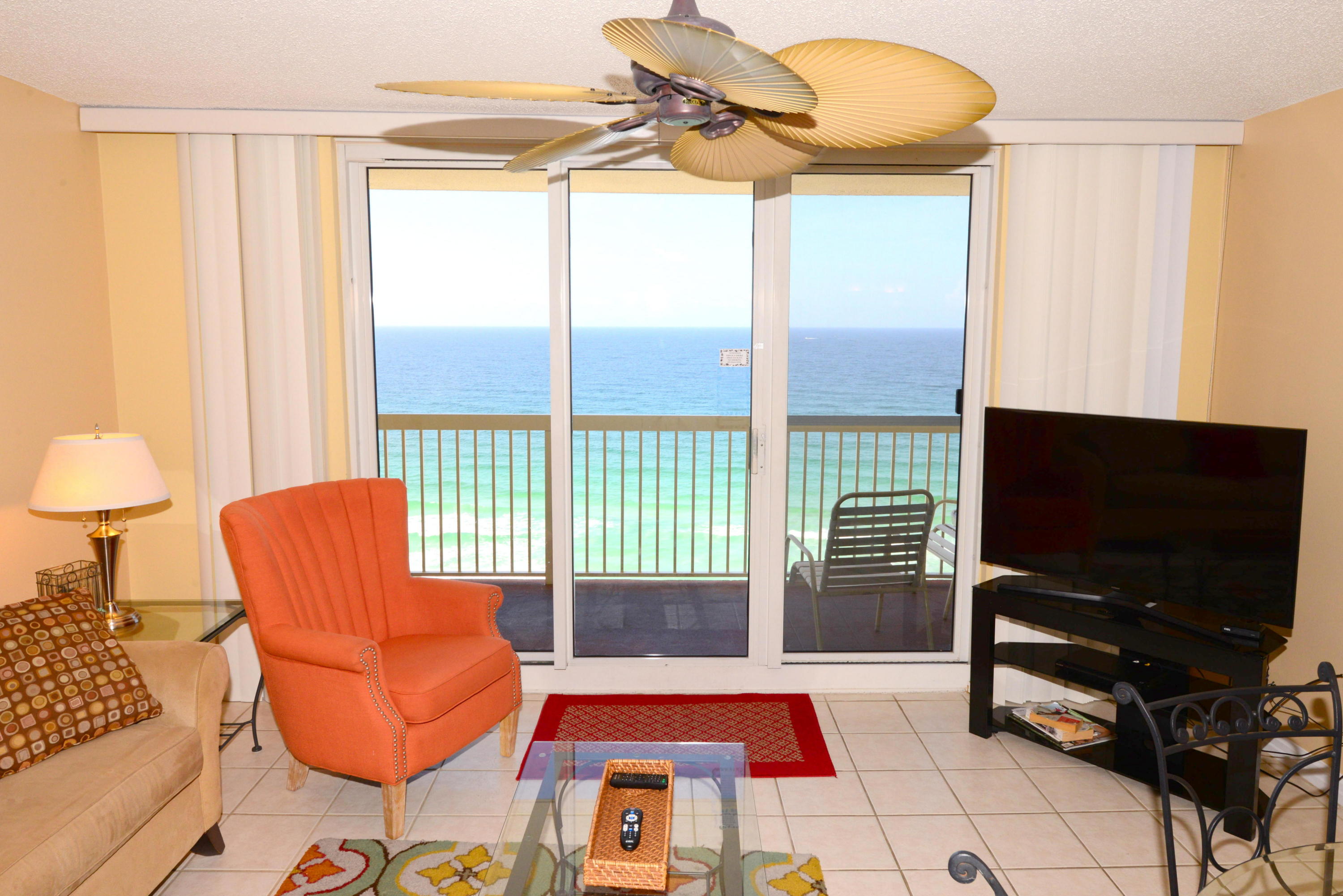 SPECTACULAR VIEWS combined with top notch accommodations ensure you & your guests wonderful memories in this immaculate well-furnished 14th floor condo. Located in popular Pelican Beach Resort, this unit has been updated with granite in the kitchen & bath along with all stainless steel appliances except the stove & microwave. Tile floors throughout the living area add to the relaxed, easy care of this unit. Hall bunk beds along with two full baths help make comfortable accommodations for six. Other updates & amenities include: flat-screen TVs, updated faucets in baths & kitchen, a very spacious utility closet, & a kitchen breakfast bar. Pelican Beach Resort is one of the most popular beach resorts in the area & offers an abundance of amenities such as: 3 pools, tennis, on-site rental, 24