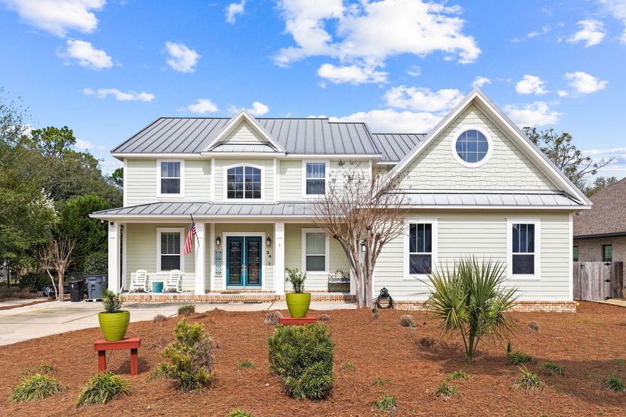 FIVE BEDROOMS + HOME OFFICE + GAME ROOM 34 Southview Avenue boasts many details that are often overlooked in modern floor plans throughout the Panhandle. Some key features of this property that immediately stand out are the large home office, oversized 2.5 car garage, screened-in pool, game room, and dedicated formal dining room that is perfect for holidays and family gatherings. This home truly lives and feels like it was built for family, and that's because it was! The original owner was a general contractor & builder, he built this as his personal residence, and in doing so he added a lot of custom upgrades throughout.