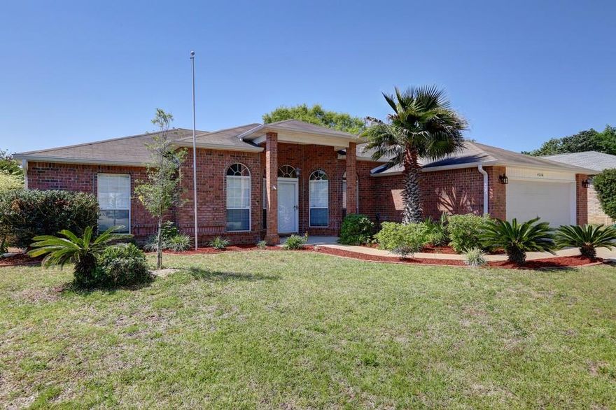 Beautiful 4 bedroom 2 bath Niceville home with a pool located on a quiet dead end street. Zoned for the top rated schools in the area. This house has all the current updates, The kitchen updates include New cabinets, granite counter, updated lighting, decorative tile, and updated stainless appliances. The house has been repainted recently. The living room and hallways have new laminate wood flooring. Brand new A/C 2016, and a New hot water heater 2017. Master bathroom, has a double vanity, separate shower, garden tub and his and her closets. Home includes eat in kitchen, plus a formal dining room. There is a heated and cooled Florida room overlooking the 30x13 fiberglass saltwater pool and the large back yard. Also attached is a 20x8 covered patio and a 12x11 screened porch. Also has an