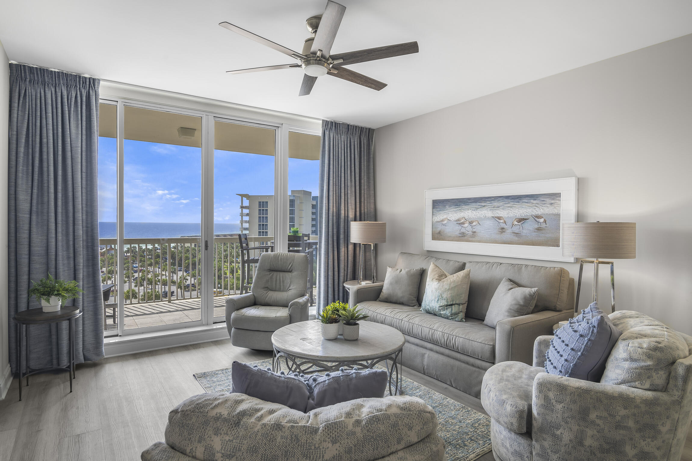 RENOVATED to perfection describes this premier luxury 9th floor condo of the St. Lucia building featuring spectacular views of the Gulf from the balcony and both bedrooms! St. Lucia 904 is West Indies inspired, professionally decorated, and boasts over 1300 sq. ft. of luxury living space..Two comfortably sized bedrooms-- the Master suite features a King-sized bed and private bathroom ,large walk-in shower and double sinks. The Guest Bedroom also has a King-sized bed with a walk in tile shower. Own a condo in paradise -great income producing property with bookings in place. Private garage space # 26 and enclosed owners storage # 55