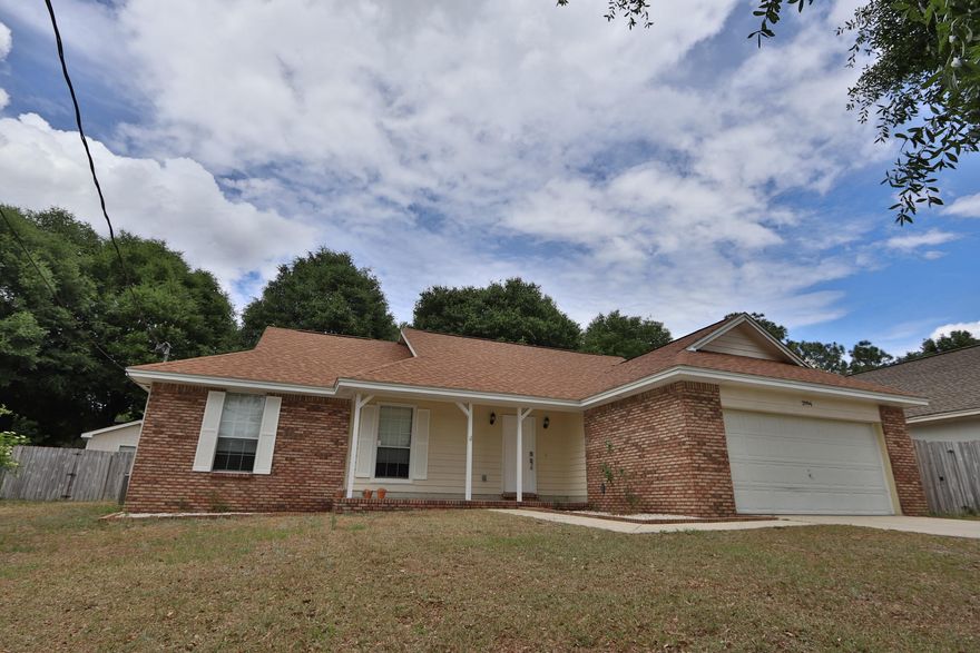 Come see this newly renovated home just south of I-10 in Crestview, close to 7th group and Eglin. This property sits on a nice lot with a fenced backyard. It has a roomy feel with vaulted ceilings, spacious bedrooms with 2 double closets in the master, and a kitchen that opens to the dining room.// All new plumbing fixtures - 2018// New lighting fixtures in kitchen and dining room - 2018// Guest bath has a new vanity, tile floors and paint - 2018// Master bath has a new vanity, tile floor, paint and light fixture - 2018// New carpets - 2018// New roof - 2013// New stove - 2016// Water Heater - 2013// Please call today! 8508307525