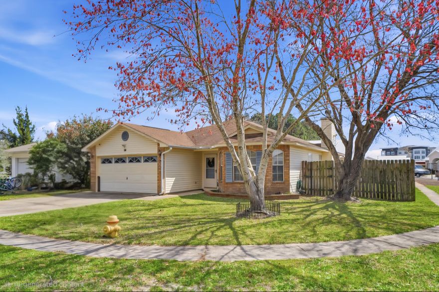 Conveniently located near Hurlburt Field with easy access to Eglin Air Force Base and a short drive to the Gulf beaches, this well maintained home offers a bright, open living space in a great location. The living area features a vaulted ceiling, wood burning fireplace, and opens to a screened porch overlooking the fenced backyard. The kitchen offers granite countertops, stainless appliances, a pantry, and a dining area with a bay window that brings in natural light, creating an inviting space that flows well for everyday living and entertaining. The primary suite features a tray ceiling, walk in closet, and a spacious bathroom with dual vanities, a garden tub, and separate shower. One of the additional bedrooms also includes a walk in closet, providing excellent storage and flexibility. The indoor laundry room includes storage cabinets for added convenience. Outdoor living is a highlight of the property with a screened porch overlooking the fully fenced backyard, creating a private outdoor space that is comfortable for relaxing, entertaining, or enjoying time with pets. Additional features include a two car garage, good interior storage, and a functional layout that makes the home easy to live in. The HVAC system was replaced in 2019 and includes built in humidity control. The wood burning fireplace has been relined.