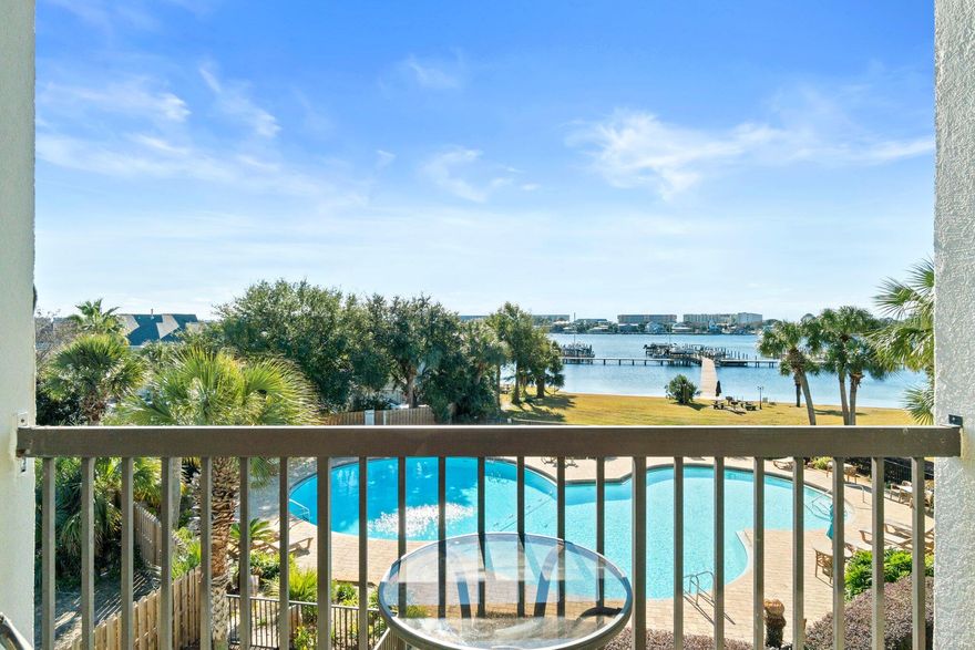 Waterfront Bliss Awaits at Pirates Bay! Discover the perfect blend of coastal charm and modern comfort in this stunning waterfront condo. Offering an unbeatable combination of location, views, and amenities, this 1-bedroom, 1-bath unit is an idyllic retreat for those seeking a serene escape by the water. Whether you're looking for a vacation getaway, rental property, or year-round residence, this condo has it all.

Step into your new home and be greeted by a thoughtfully designed living space, including a cozy living area that flows seamlessly into the bedroom. Large windows flood the space with natural light and provide spectacular views of the sparkling Intracoastal Waterway and the shimmering gulf. Relax on your private balcony and watch the boats glide by, or enjoy stunning sunsets over the water--this is waterfront living at its finest.

Enjoy all that the Emerald Coast has to offer with easy access to beautiful beaches, boating, and waterfront dining. Private boat slips are available onsite for boat owners, and for those who wish to make one available to renters. With its unbeatable location, serene water views, and turnkey condition, this condo is the perfect opportunity to live the coastal dream.

Whether you're looking for an investment property, a weekend retreat, or a full-time residence, this Pirates Bay condo offers it all--make it yours today!