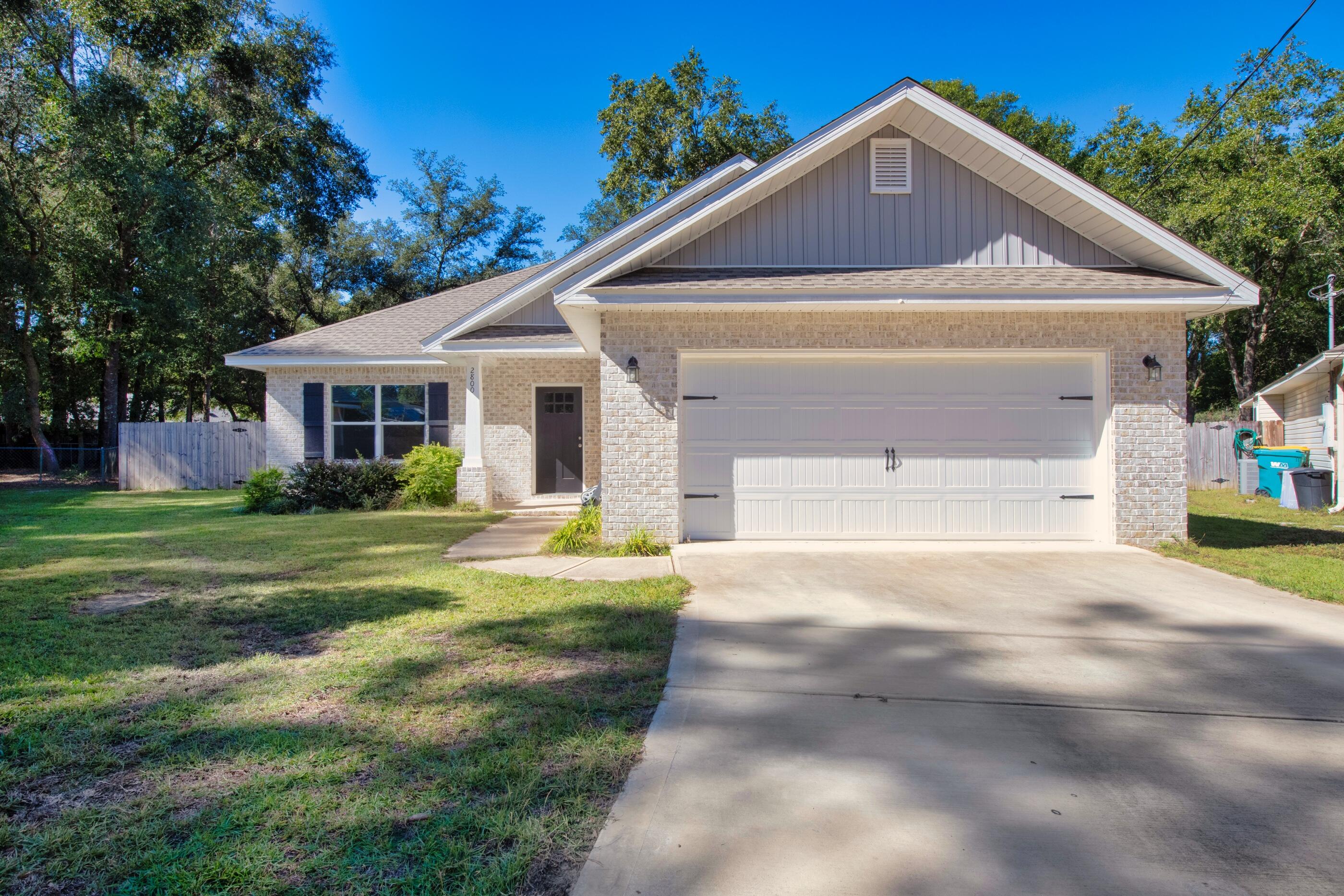 Discover this charming 4-bedroom, 2-bath home located in a serene cul-de-sac, complete with a fenced backyard for added privacy and play. Relax on the covered rear porch or the inviting front porch. The flexible room off the foyer can function as a fourth bedroom or a home office. Enjoy an open layout in the family, dining, and kitchen areas, featuring a work island and breakfast bar, perfect for gatherings. The spacious pantry and convenient mudroom from the garage enhance everyday living, while the laundry room is ideally situated next to the owner's suite. Two additional bedrooms include walk-in closets, and the common areas are adorned with stylish LVP flooring. The kitchen and bathrooms are finished with beautiful quartz countertops, all crafted in durable all-brick construction.

Buyer to verify all information provided.