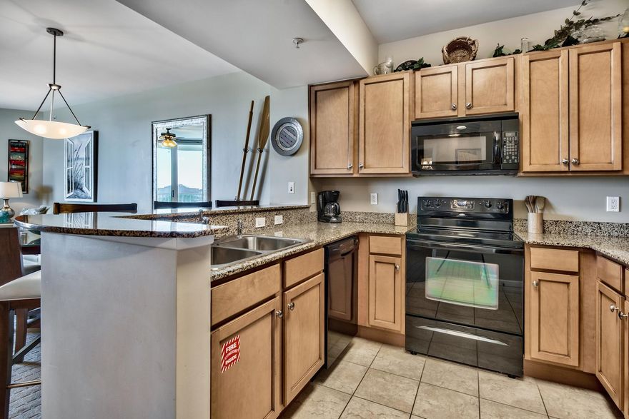 Gorgeous 6th floor unit with spectacular bay and gulf views! This unit comes fully furnished and rental ready! Outstanding rental income projections of $35k+! Kitchen boasts granite countertops and maple cabinetry. Master bedroom features a king bed with balcony access. Second bedroom sleeps 2 with pull out trundle, storage and a flatscreen tv. The Palms includes first class amenities with expansive 11,000 SF lagoon pool, waterfalls, spa, children's pool, playground and splash pool, lighted tennis & basketball courts, first class fitness center, seasonal shuttle service to the beach, and covered protected parking. Also on site is a restaurant, conference center, social space, and reception desk. HOA fees include all utilities-including electricity! Buyer to verify all information.