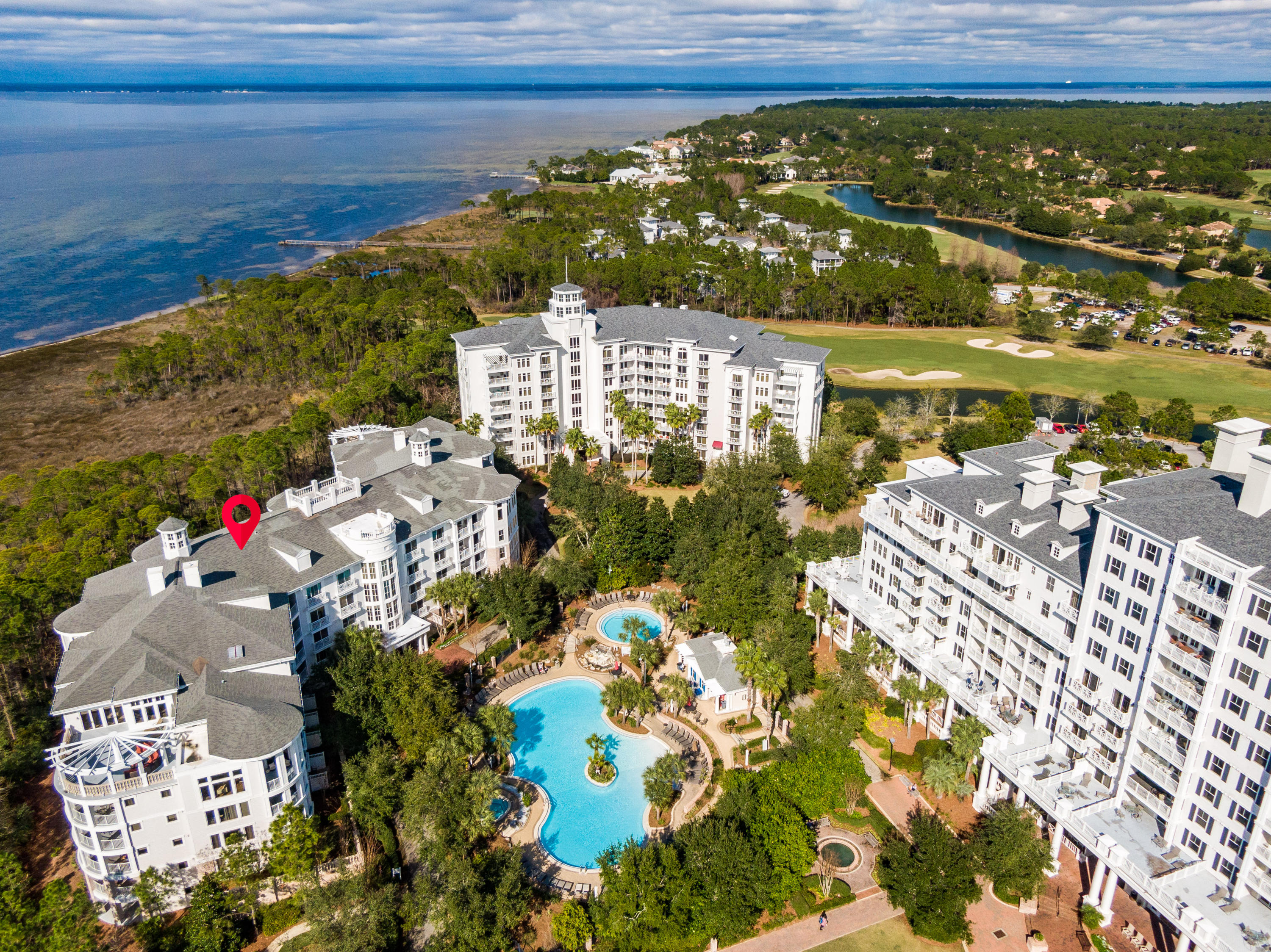 These impressive units boasts gorgeous bay views from almost every room! Located in the highly sought after Bahia Resor in Sandestin Resort. This is truly an investors dream, with two attached units that can be rented together or separately. Owners enjoy the option of being able to use one unit while still being able to rent the other unit. Featuring a very spacious floor plan with large kitchen, living room and dining area. The large private balcony offers plenty of room for outdoor entertaining, that is accessible from the living room or private master suite. With this split bedroom floor plan the additional bedrooms are on the opposite side of the condo.