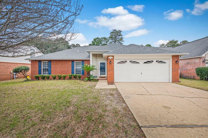 3 bedroom 2 bath home in gated community of Parkwood Estates. In close proximity to Bluewater Elementary School. All brick home with granite kitchen counters and updated appliances. Bonus loft upstairs great for guests or media room. Enjoy the fenced back yard from the screened porch or pick fresh lemons from the large tree. 2 car garage, formal dining area and eat in kitchen. Indoor laundry with non warranty, almost new washer and dryer included. Living areas are either tile or wood laminate. Master has newer carpet, other bedrooms have wood laminate. Owner will consider a family pet that is spayed/neutered, fully housebroken, at least a year old, and up to date on all shots. A non refundable pet fee required at lease signing. NO Smoking! Any person 18 years old or older must apply Tenants required to carry renter's liability insurance and addition pet liability insurance if there is a pet