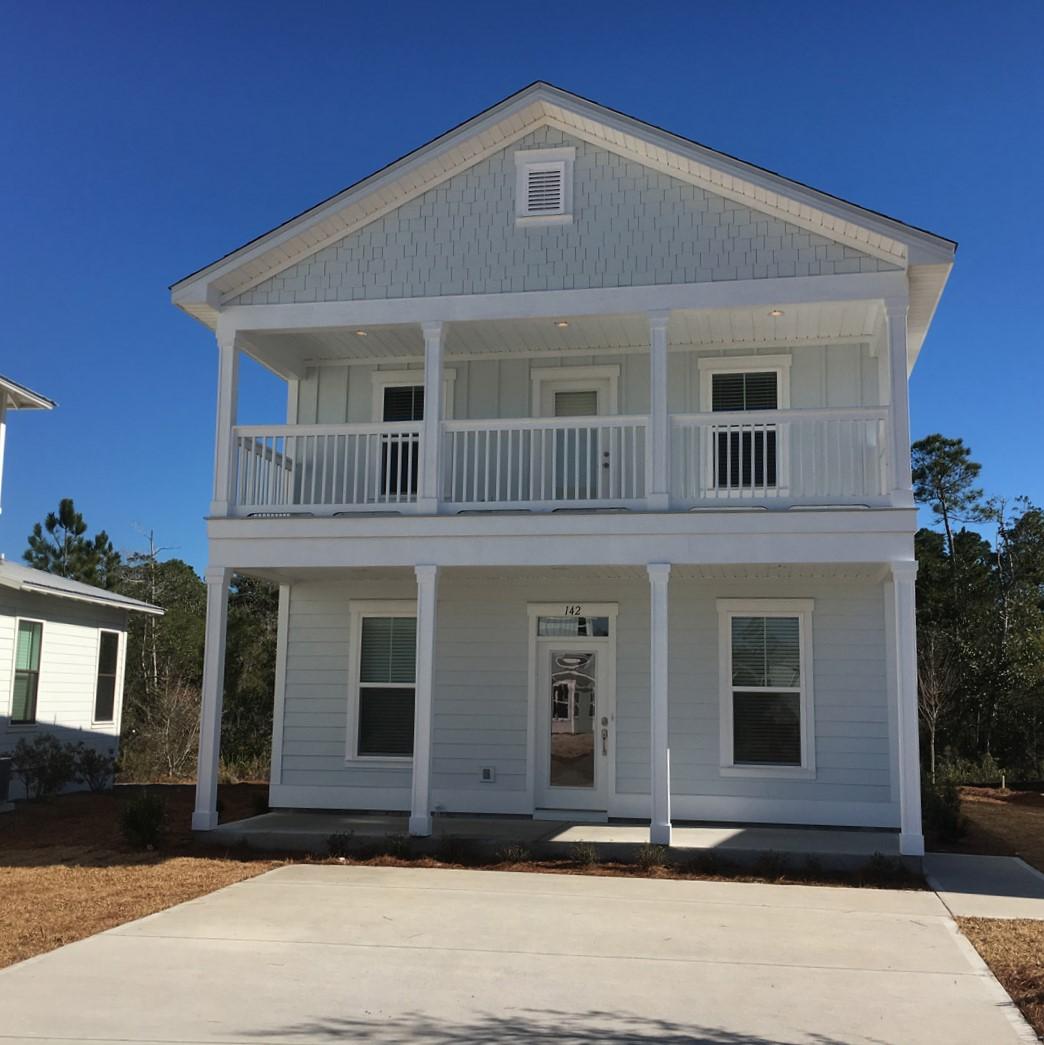 Welcome to Grande Point at Inlet Beach! This beautiful community is tucked away just North of Scenic Highway 30A. This is the Bayview floor plan featuring two stories and covered porches. As you enter this lovely home you will find an 10' ceilings & an open floor plan on the main level and beautiful hardwoodsthroughout common areas with plush carpets in the bedrooms. The kitchen has been designed with the gourmet chef in mind with quartz countertops, and stainlesssteel Electrolux appliances which include gas cooktop, wall oven and dishwasher. The kitchen is open to the large dining area and has a large walk-in pantry forstorage. The dining area opens out to the covered back porch. Upstairs you will the laundry room with washer and dryer hookup.