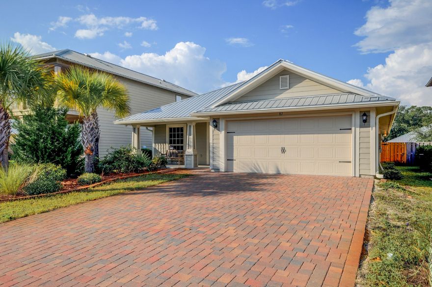 A four bedroom residence located in Eagle Bay SD that is well maintained and is the perfect place to call home! This open floor plan offers vaulted ceilings, tiled flooring and plantation shutters throughout, bull nose corners, 5 1/4'' baseboards, Moen fixtures, Fabric Shield window and door hurricane protection and a two car garage. The spacious eat in kitchen features a breakfast bar, granite countertops, stainless appliances and pantry. Appointments in the master suite include trayed ceilings, large walk in closet, double vanities and a linen closet. The inviting exterior of the home features hardie board siding, metal roof, two covered patios and a privacy fenced back yard. Launch your kayak or paddle board just at the end of East Hewitt in the Choctawhatchee Bay. This is a must see!