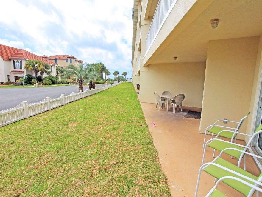 LOWEST Priced three bedroom unit in the community!!! Walking distance to the beach. Desired ground floor unit with large bedrooms and baths is perfect for families with children and pets. Walking distance to deeded beach access. this large unit is in the perfect spot. New carpets, microwave and A/C in 2016. Comes fully furnished and rental ready.
